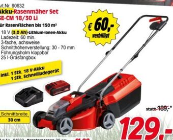 Zgonc Akku-rasenmäher ge-cm 18/30 li set Angebot