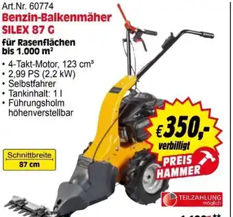 Zgonc Benzin-balkenmäher silex 87 g Angebot