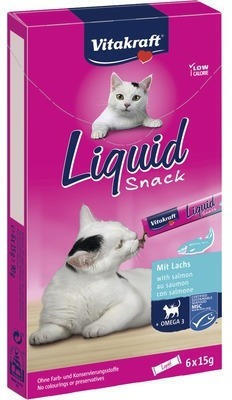 Hornbach Katzensnack vitakraft cat liquid lachs und omega3 6x15 g Angebot