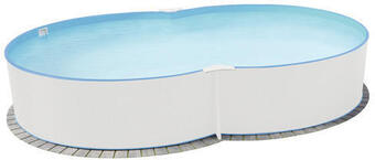 Hornbach Einbaupool stahlwandpool-set planet pool solo oval 700x350x120 cm inkl. einbauskimmer weiss Angebot