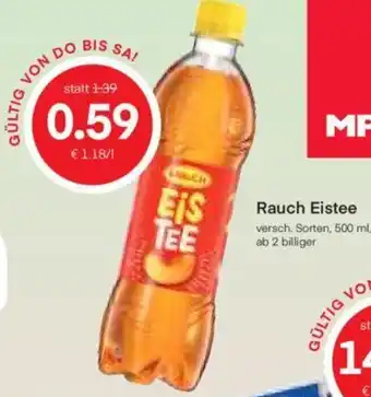 MPreis Rauch Eistee versch. Sorten, 500 ml, ab 2 billiger Angebot