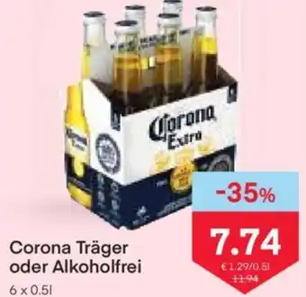 MPreis Corona Träger oder Alkoholfrei 6 x 0.5L Angebot