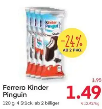 MPreis Ferrero Kinder Pinguin 120 g, 4 Stück, ab 2 billiger Angebot