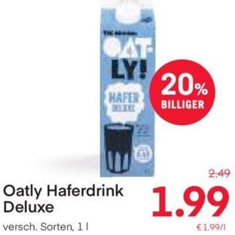 MPreis Oatly Haferdrink Deluxe versch. Sorten, 1L Angebot