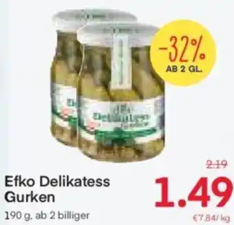 MPreis Efko Delikatess Gurken 190 g. ab 2 billiger Angebot