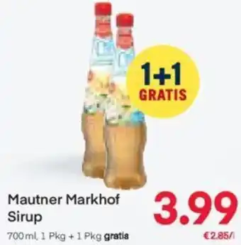 MPreis Mautner Markhof Sirup 700 ml, 1 Pkg + 1 Pkg gratis Angebot