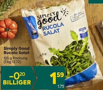 Billa Simply Good Rucola Salat 125 g Packung Angebot