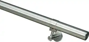 Hornbach Handlaufset pertura edelstahl v2a verstellbar l:1200 mm ø 40 mm Angebot