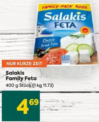 Billa Salakis Family Feta 400 g Stück (1 kg 11.73) Angebot