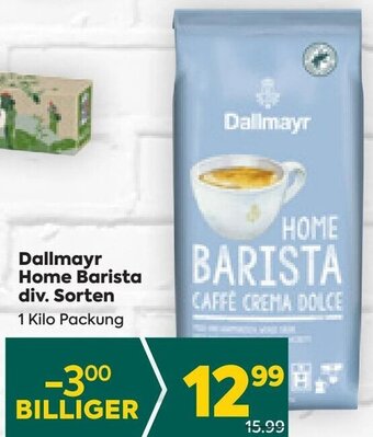 Billa Dallmayr Home Barista div. Sorten 1 Kilo Packung Angebot