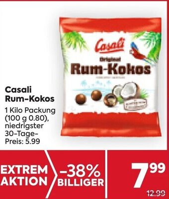 Billa Casali Rum-Kokos 1 Kilo Packung Angebot