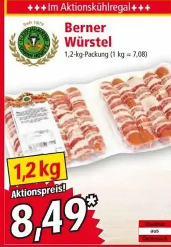Norma Berner Würstel 1,2-kg-Packung (1 kg = 7,08) Angebot