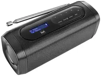 Conrad Dual mcr150 tischradio dab+, ukw bluetooth® wiederaufladbar schwarz Angebot