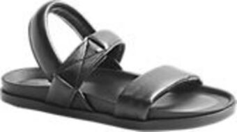 Deichmann Leder sandalen in schwarz Angebot