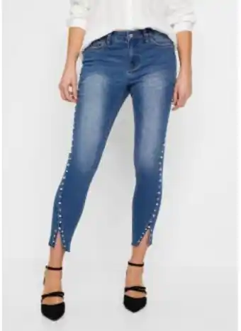 Bonprix Skinny-jeans mit perlen-applikation Angebot
