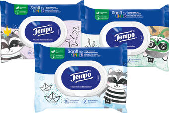 dm Tempo feuchte toilettentücher sanft für kinder Angebot