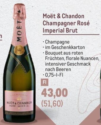 Metro Moët & Chandon Champagner Rosé Imperial Brut Angebot
