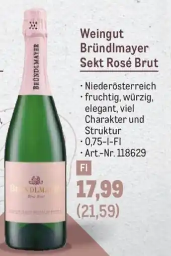 Metro Weingut Bründlmayer Sekt Rosé Brut Angebot
