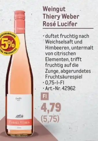 Metro Weingut Thiery Weber Rosé Lucifer Angebot