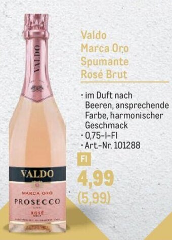 Metro Valdo Marca Oro Spumante Rosé Brut Angebot