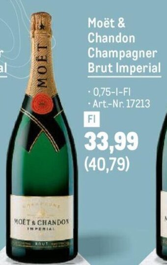 Metro Moët & Chandon Champagner Brut Imperial Angebot