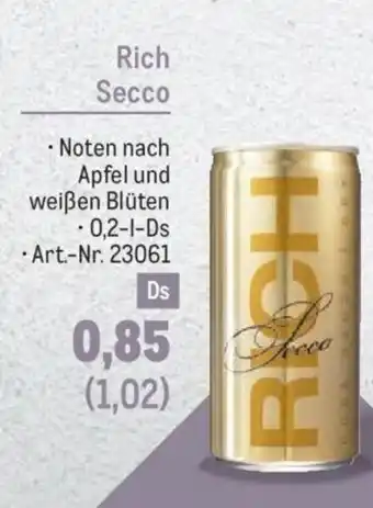 Metro Rich Secco • Noten nach Apfel und weißen Blüten Angebot