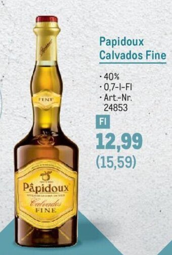 Metro Papidoux Calvados Fine Angebot