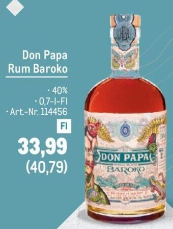 Metro Don Papa Rum Baroko Angebot
