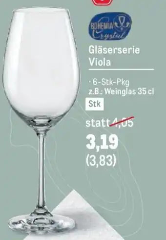 Metro BOHEMIA Crystal Gläserserie Viola Angebot