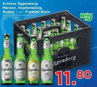 Unimarkt Schloss Eggenberg Märzen, Hopfenkönig, Radler oder Freibier Kiste 20 x 0,33 1-MEHRWEG-FI. 0,5 1 = 0.89 Angebot