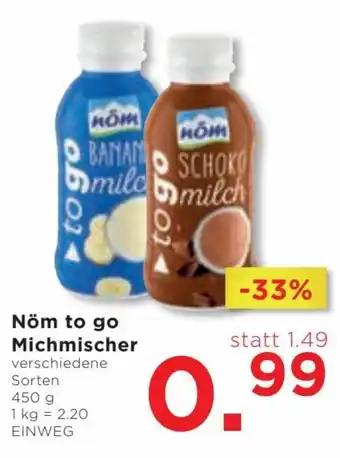 Unimarkt Nöm to go Michmischer verschiedene Sorten Angebot