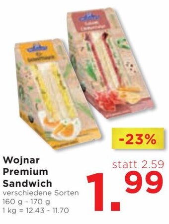 Unimarkt Wojnar Premium Sandwich verschiedene Sorten 160 g - 170 g Angebot