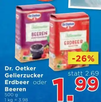 Unimarkt DrDr. Oetker Gelierzucker Erdbeer oder Beeren 500 g 1 kg = 3.98 Angebot