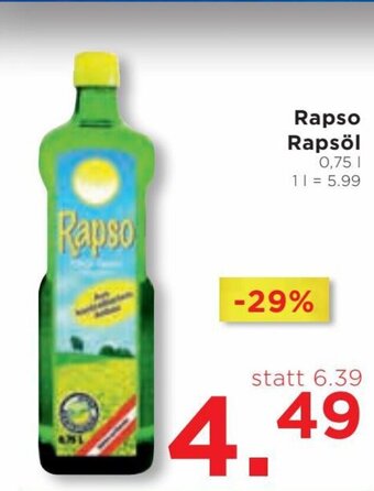 Unimarkt Rapso Rapsöl Angebot