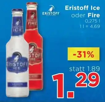 Unimarkt Eristoff Ice oder Fire statt 1.89 Angebot