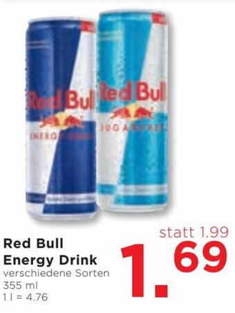 Unimarkt Red Bull Energy Drink verschiedene Sorten 355 ml Angebot