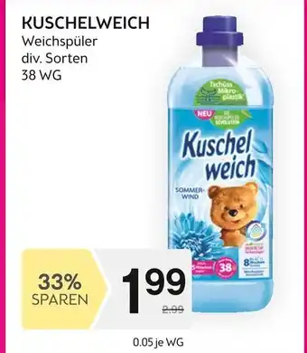 Bipa KUSCHELWEICH Weichspüler div. Sorten Angebot