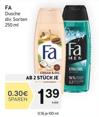 Bipa FA Dusche div. Sorten 250 ml Angebot