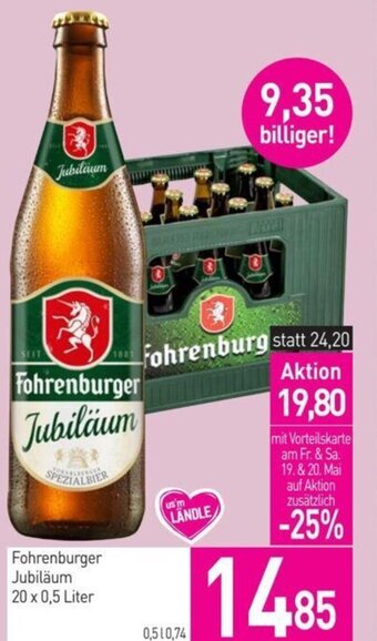 Sutterlüty Fohrenburger Jubiläum 20 x 0,5 Liter Angebot