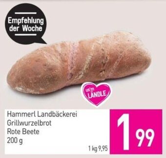 Sutterlüty Hammerl Landbäckerei Grillwurzelbrot Rote Beete 200 g Angebot