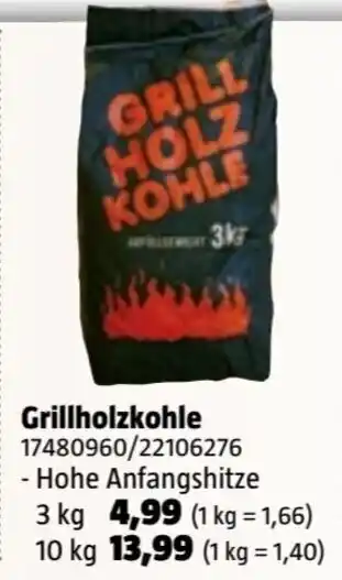 Bauhaus Grillholzkohle 17480960/22106276 Hohe Anfangshitze Angebot