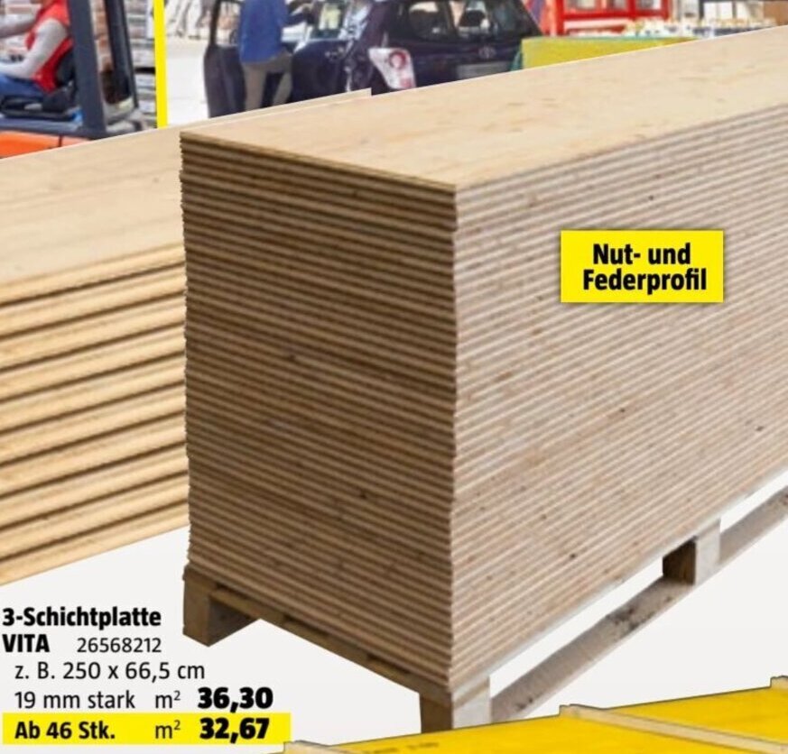 Bauhaus 3-Schichtplatte VITA 26568212 Angebot