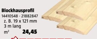Bauhaus Blockhausprofil Angebot