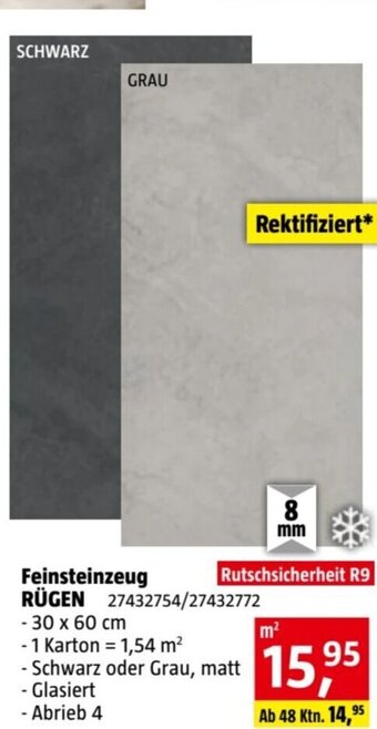 Bauhaus Feinsteinzeug Angebot