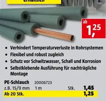 Bauhaus PE-Schlauch 20006723 z.B. 15/9 mm 1m Angebot