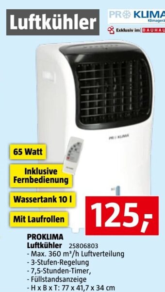 Bauhaus PROKLIMA Luftkühler 25806803 Angebot