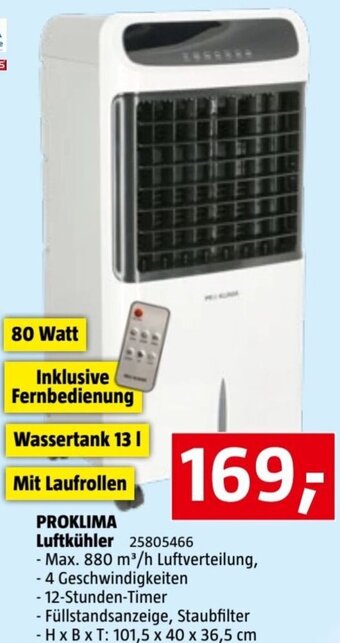 Bauhaus PROKLIMA Luftkühler 25805466 Angebot