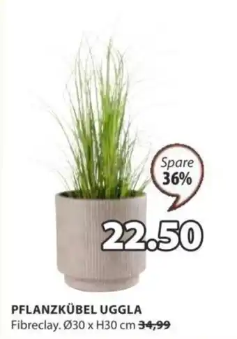 JYSK PFLANZKÜBEL UGGLA Fibreclay. Ø30 x H30 cm 34,99 Angebot