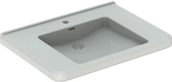 Hornbach Möbelwaschtisch geberit renova comfort square 75x55 cm weiß unterfahrbar Angebot