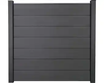 Hornbach Sichtschutzzaun groja stecksystem bausatz fertigset flex grande ohne pfosten 180 x 180 cm anthrazit Angebot